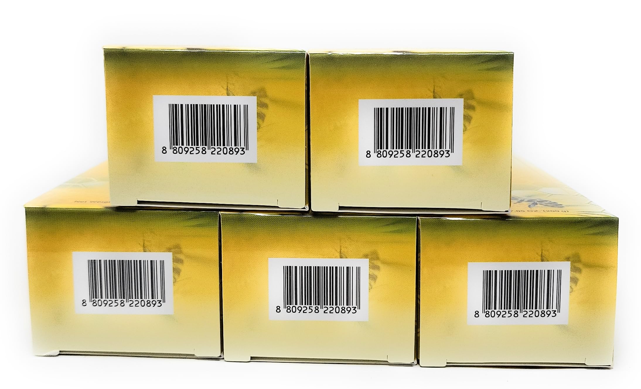 Cardboard carton showing Atomy toothpaste 5 x 200g