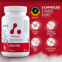 Back panel with product information for Neuro Prime