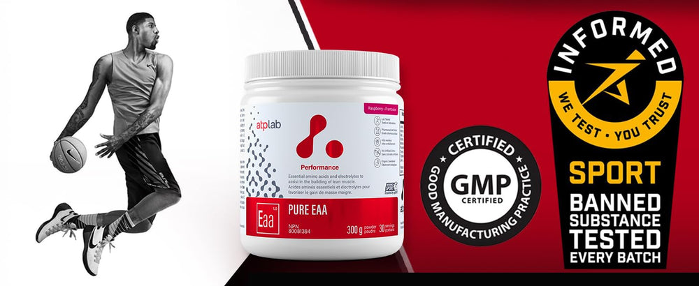 Electrolyte blend icon on ATP Lab Pure EAA Powder Raspberry packaging