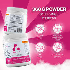 Unflavored collagen powder scoop for ATP LAB Total Radiance 360g