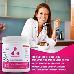 Close-up of hydrolyzed collagen peptides for absorption