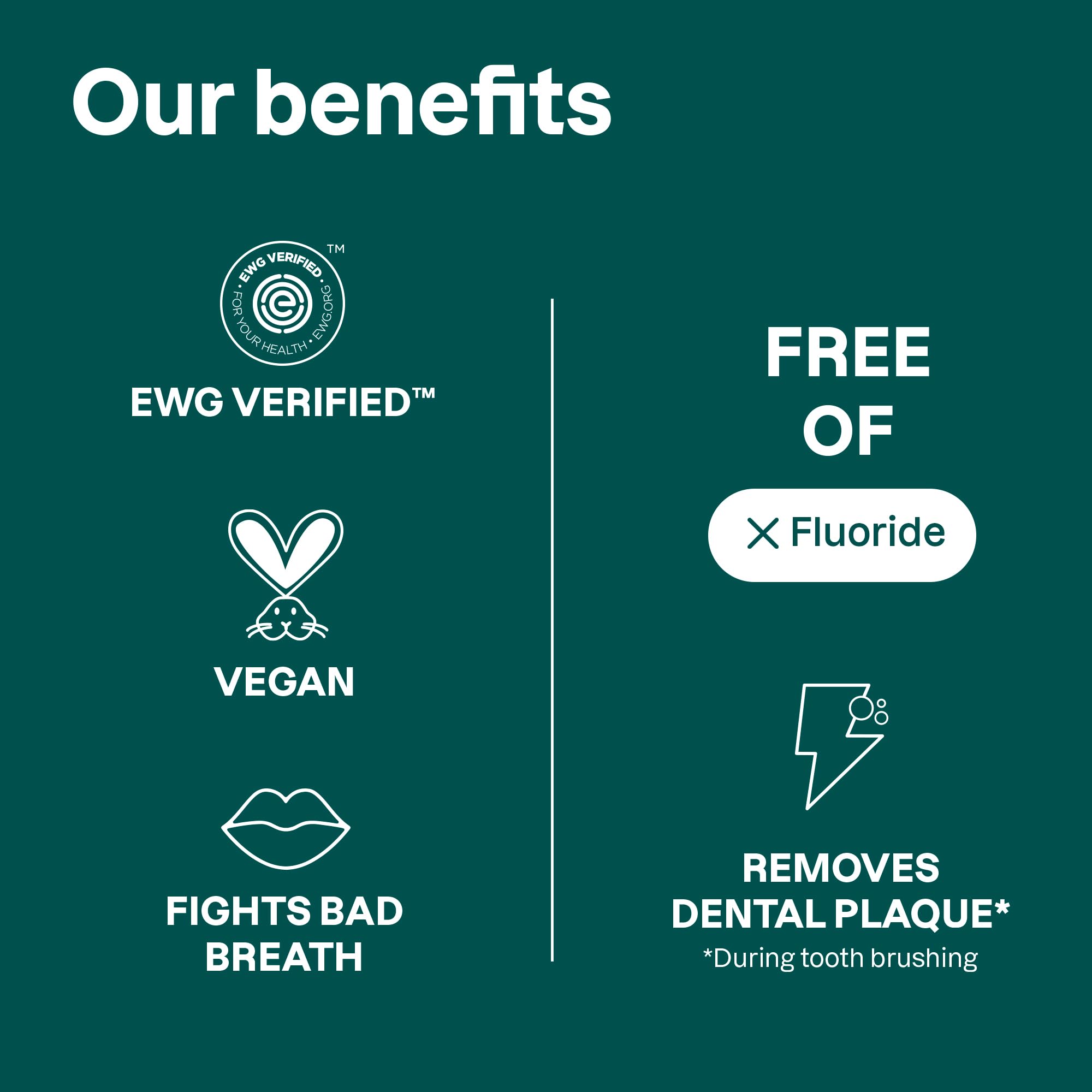 Tube of ATTITUDE Fluoride-Free Peppermint Toothpaste in use