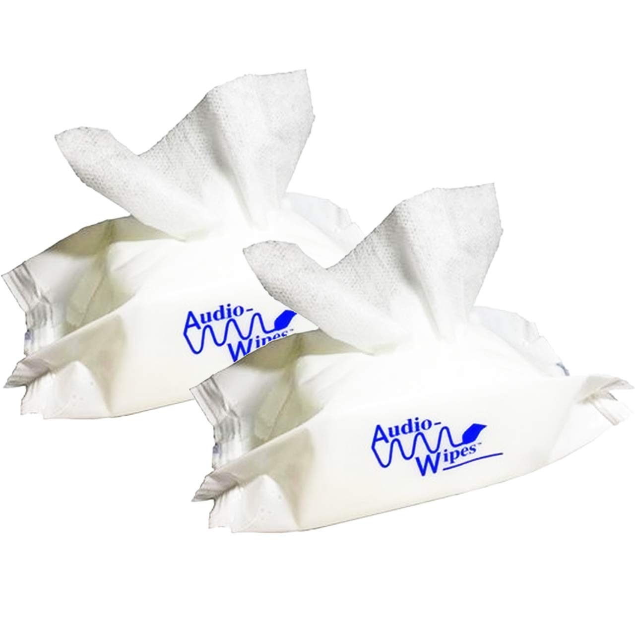 Portable pouch of Audiowipes for cleaning hearing aids