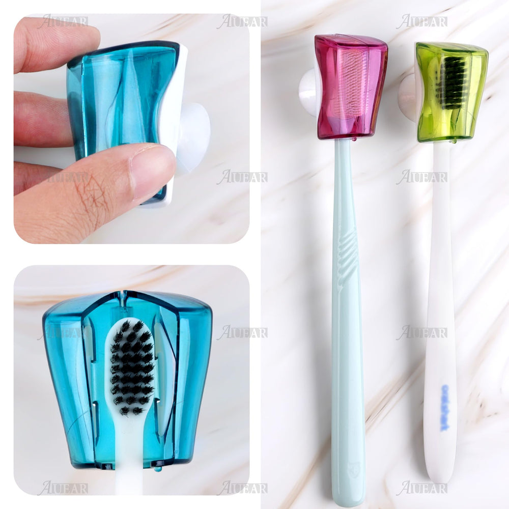 Toothbrush head covers and caps
