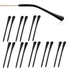 AUEAR eyeglass end tips set of 8 pairs in black, round tips