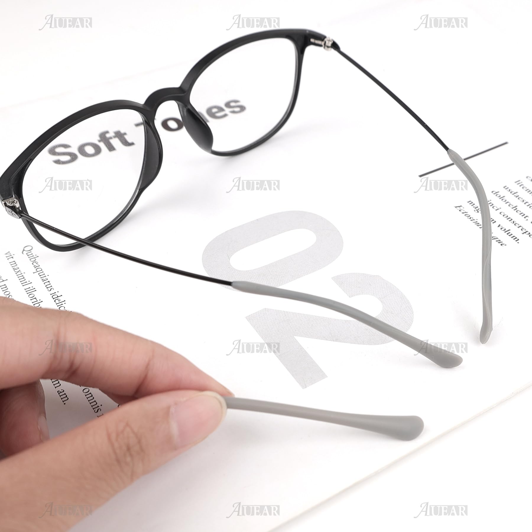Installation guide for AUEAR temple tips on glasses