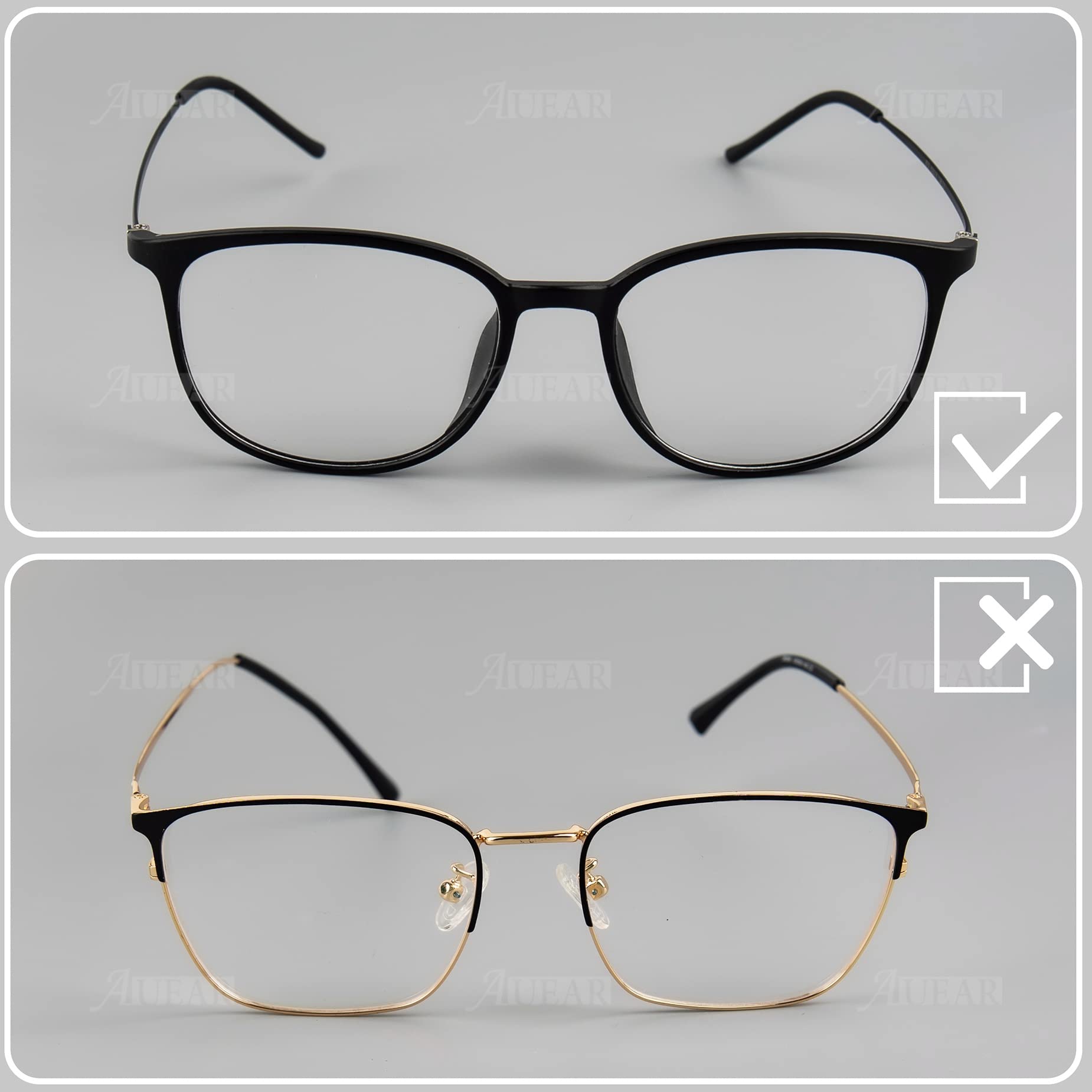 Soft anti-slip nose pads for eyeglasses