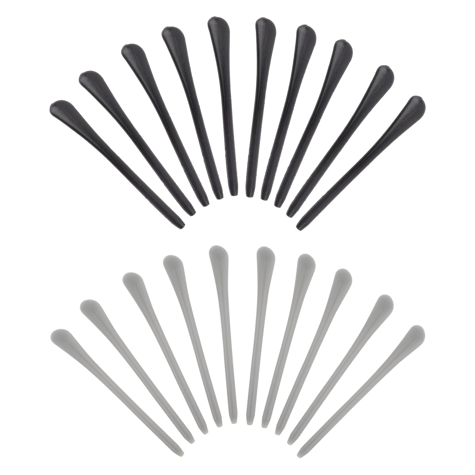AUEAR silicone eyeglass end tips set of 10 pairs in black and gray