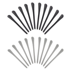 AUEAR silicone eyeglass end tips set of 10 pairs in black and gray