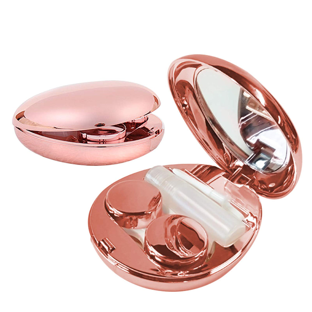 Aukvite contact lens case with built-in mirror
