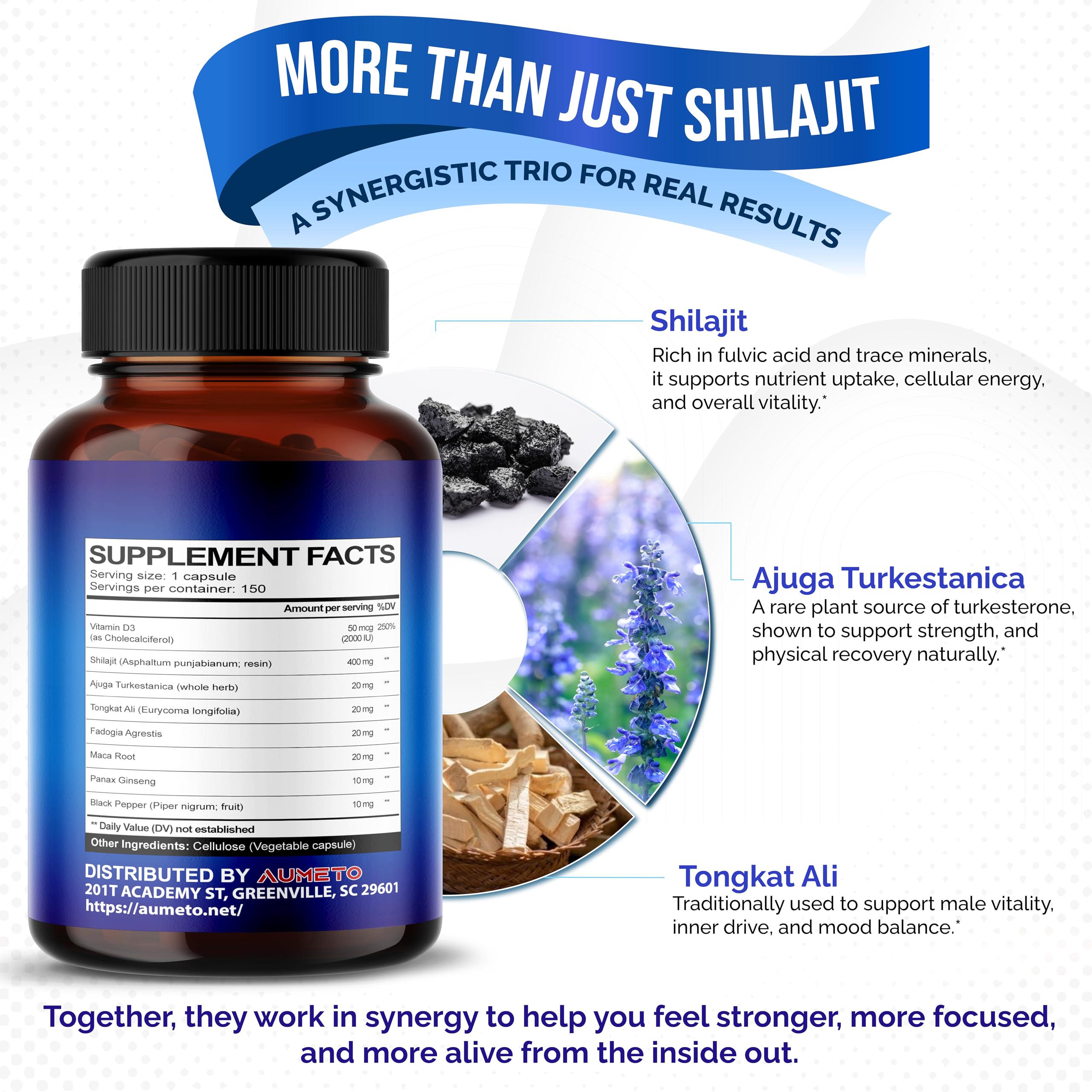 Fadogia Agrestis extract in AUMETO formula