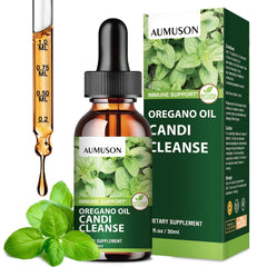 AUMUSON Candi Cleanse Detox bottle with oregano oil drops