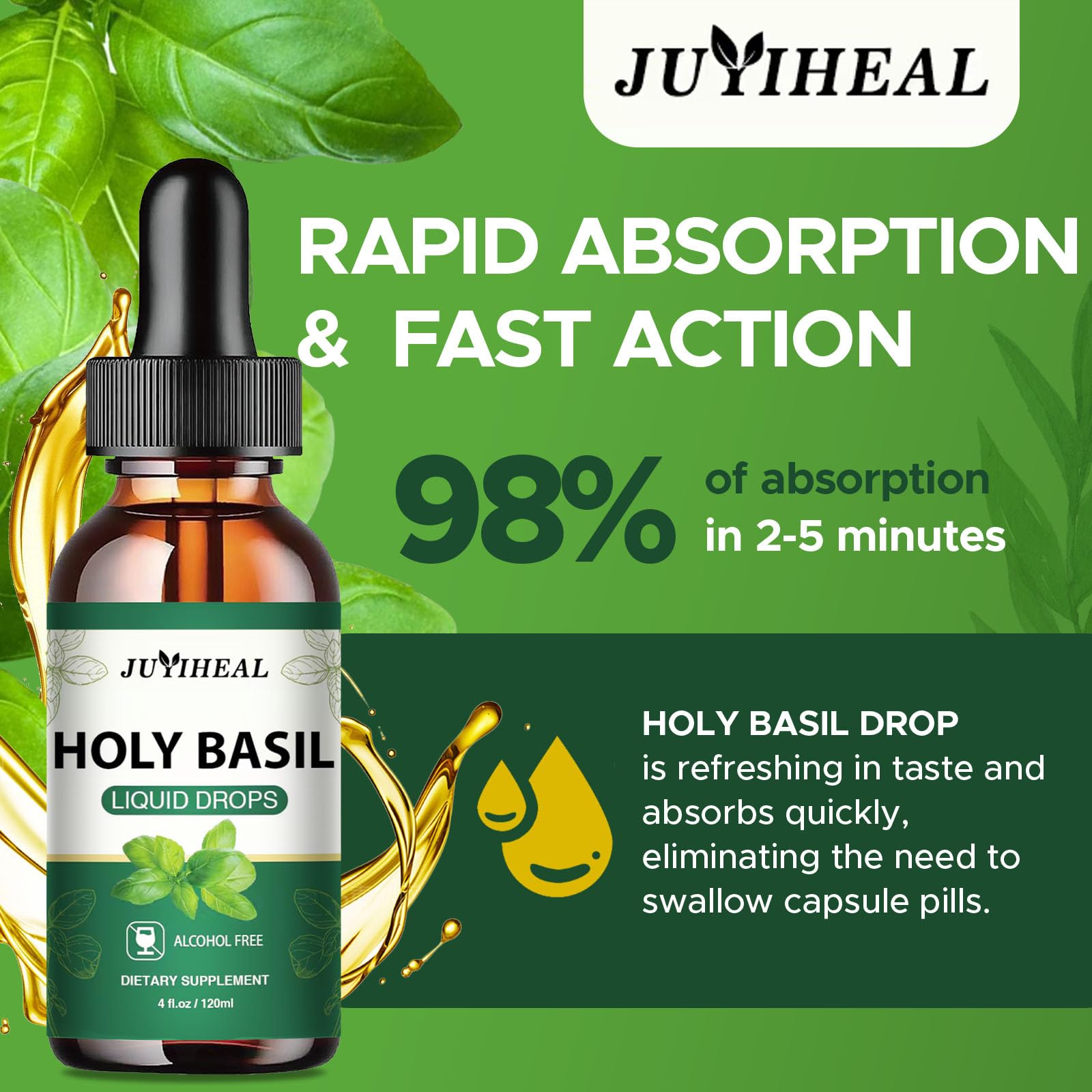 Dropper dispensing tincture into a glass