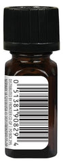 Close-up of cinnamon leaf essential oil bottle with dropper.