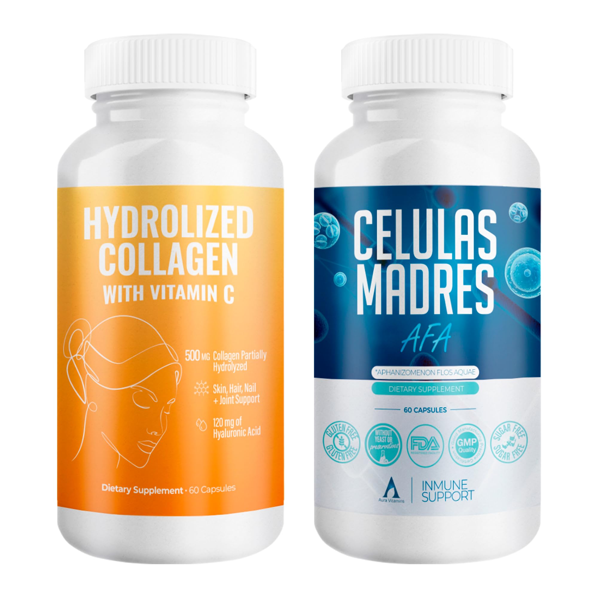 Aura Vitamin Mega Antioxidant Bundle bottle label