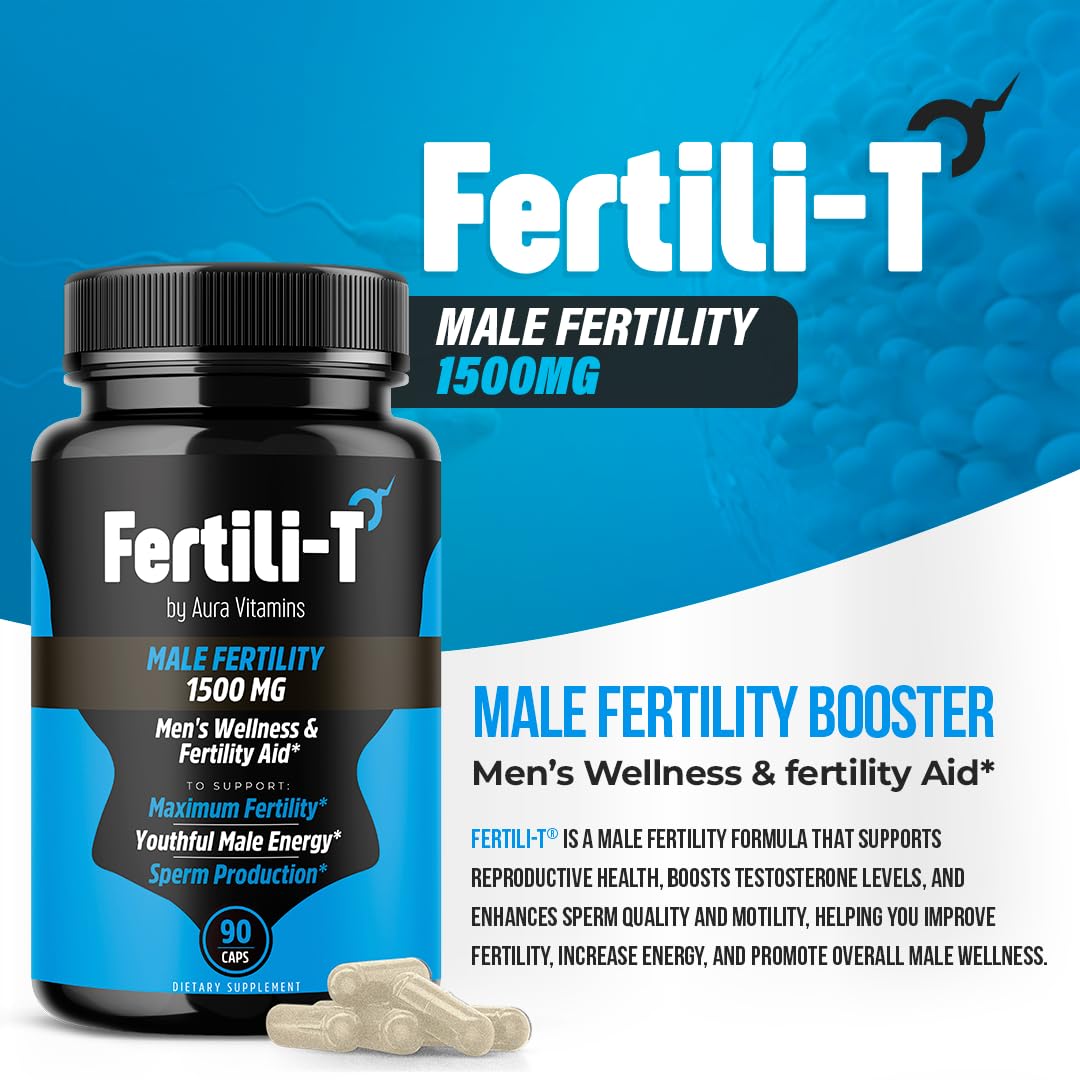 Fertili-T bottle showing 90 capsules