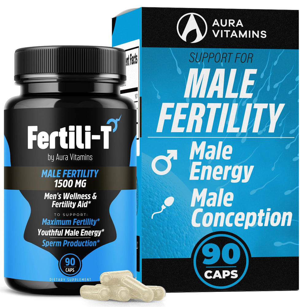 Front view of AURA VITAMINS Fertili-T bottle