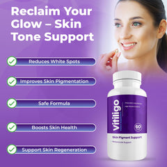 Close-up of Vitiligo Capsules from Aura Vitamins