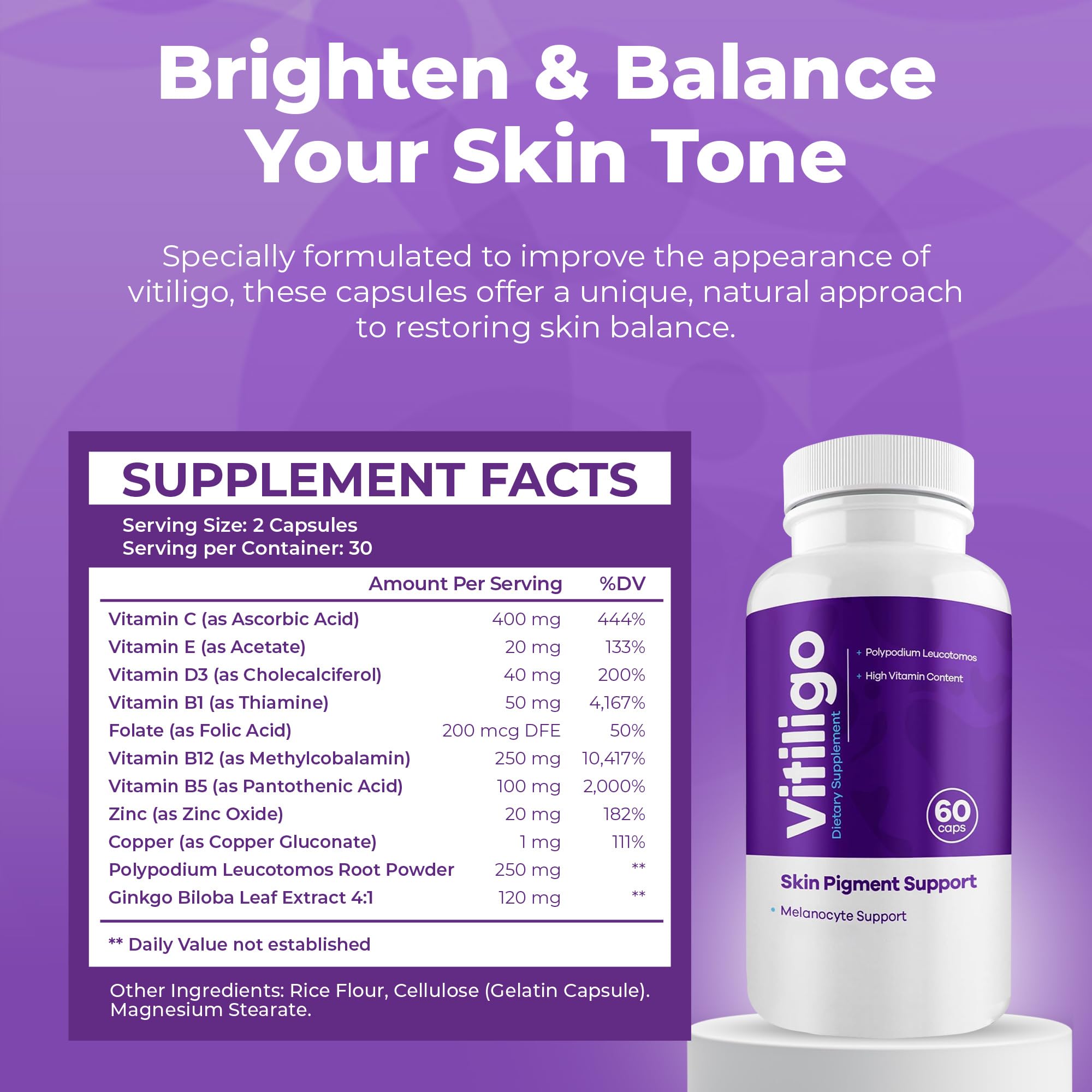 Aura Vitamins Vitiligo Capsules ingredients