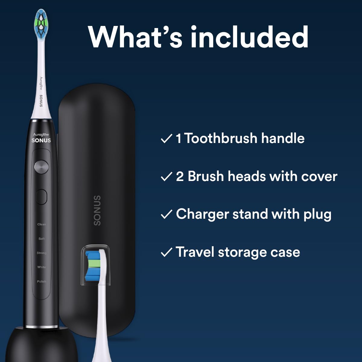 Auraglow Sonus with 5 brushing modes