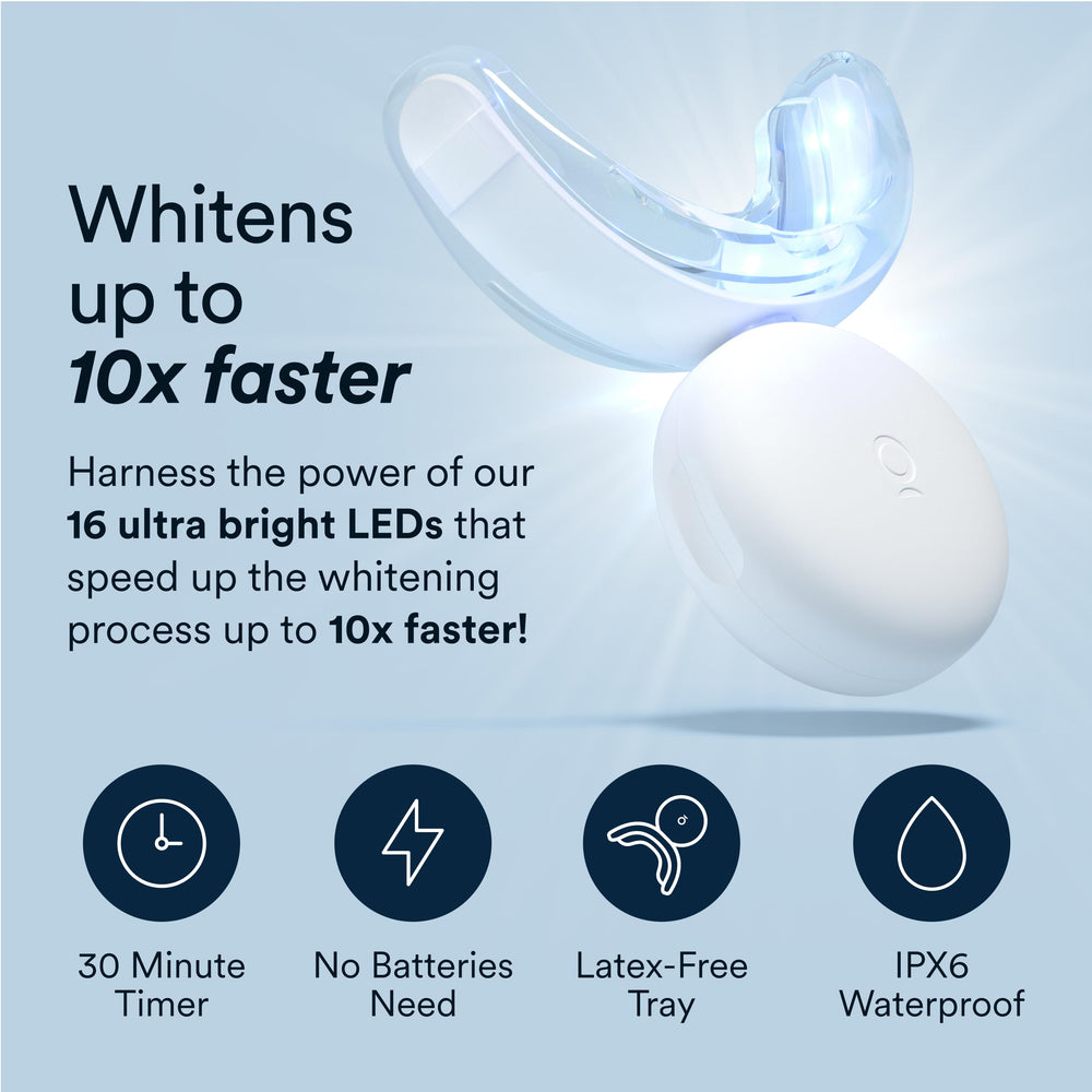 LED accelerator light for faster whitening