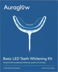 Auraglow Teeth Whitening Kit with wired LED accelerator light