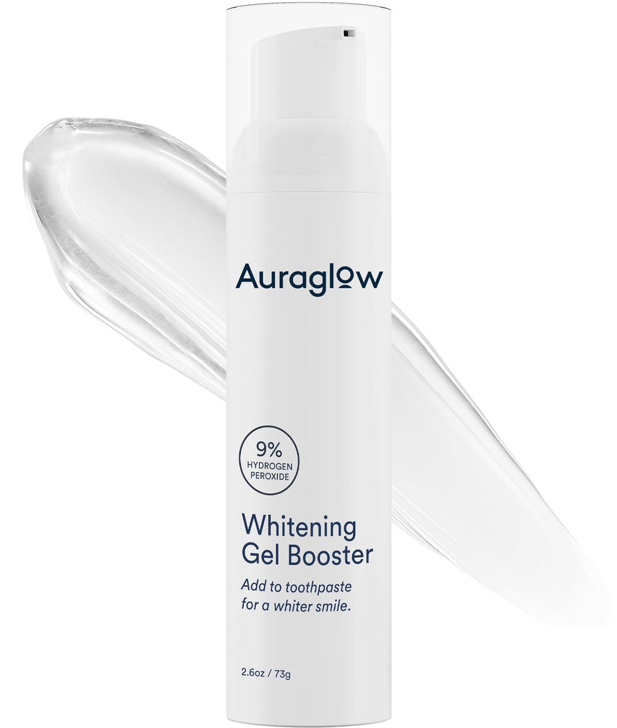 Auraglow Whitening Toothpaste Booster bottle with pump