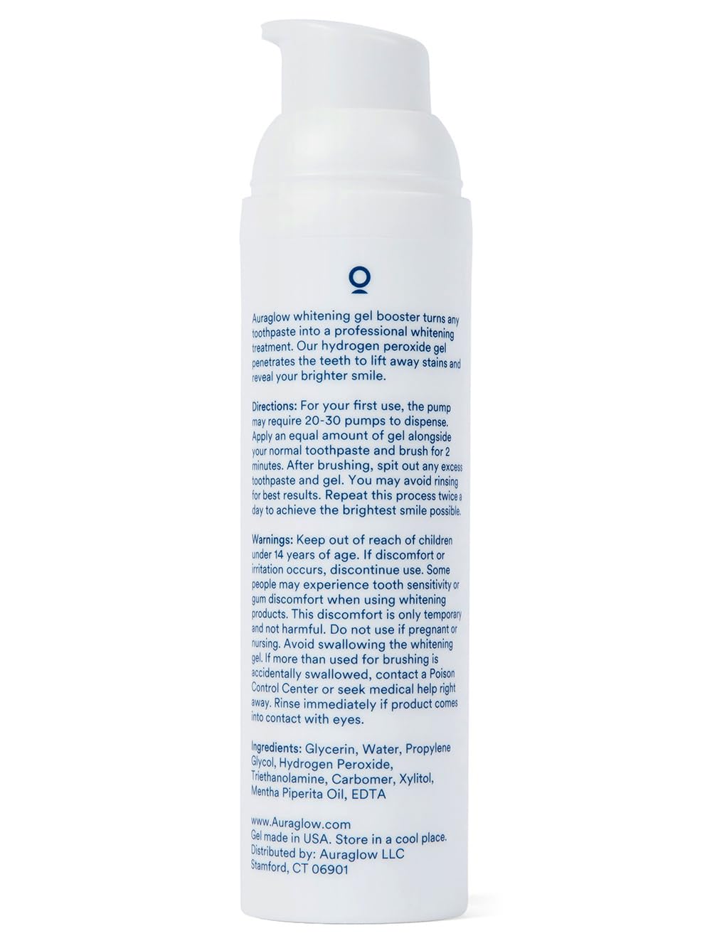 Boxed Auraglow booster showing six-month supply