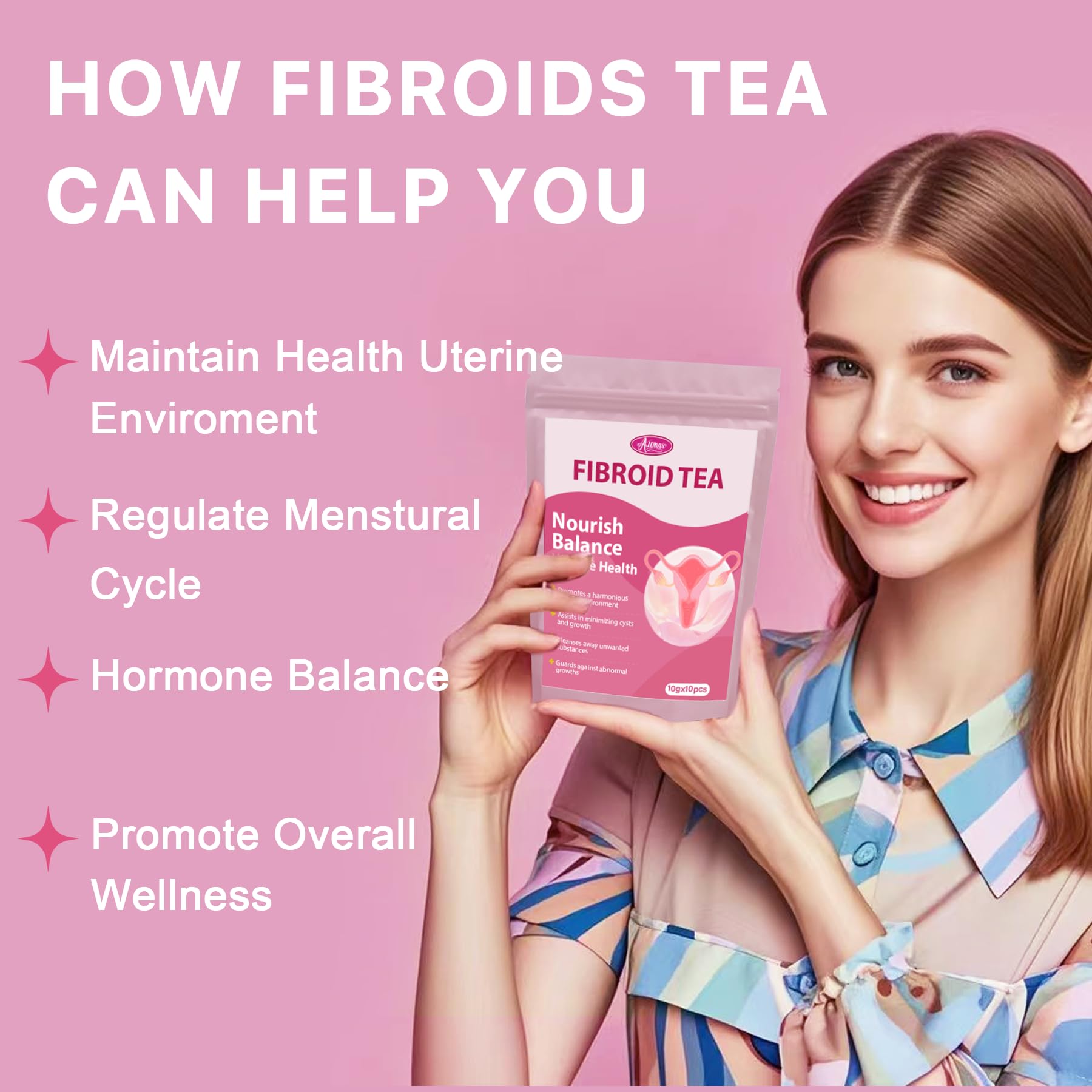 Auranic Fibroid Tea honeysuckle chrysanthemum emphasizes refreshing aroma and balanced feel.