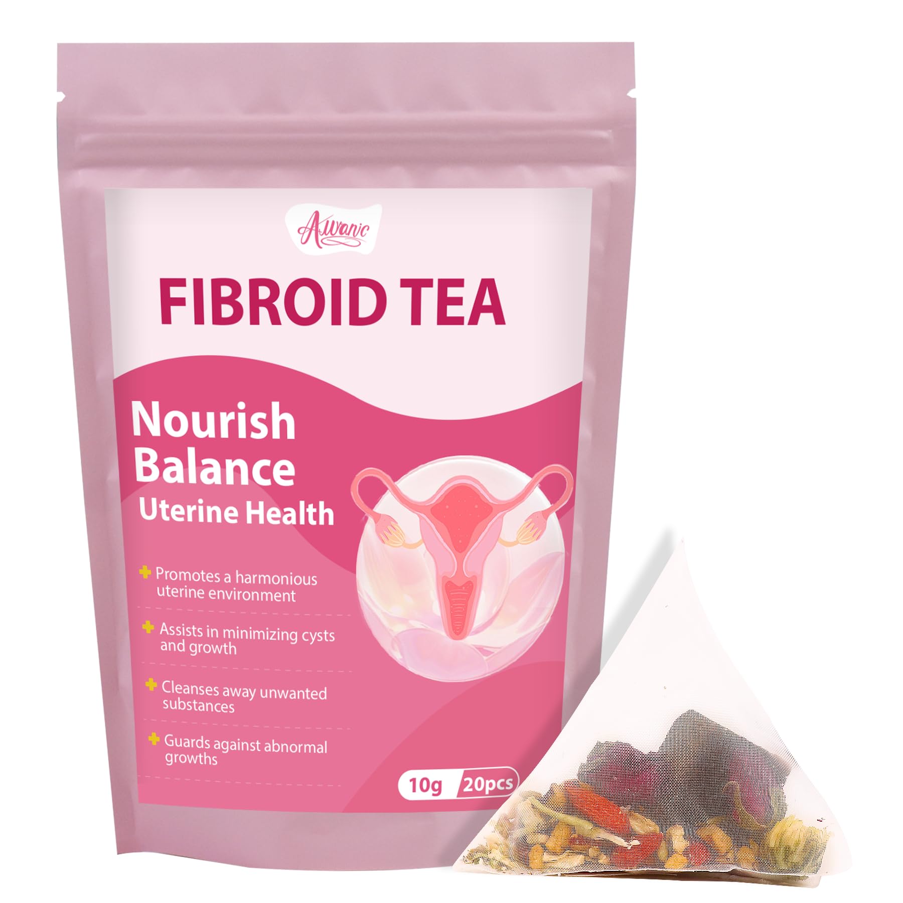 Front packaging of Auranic Fibroid Tea