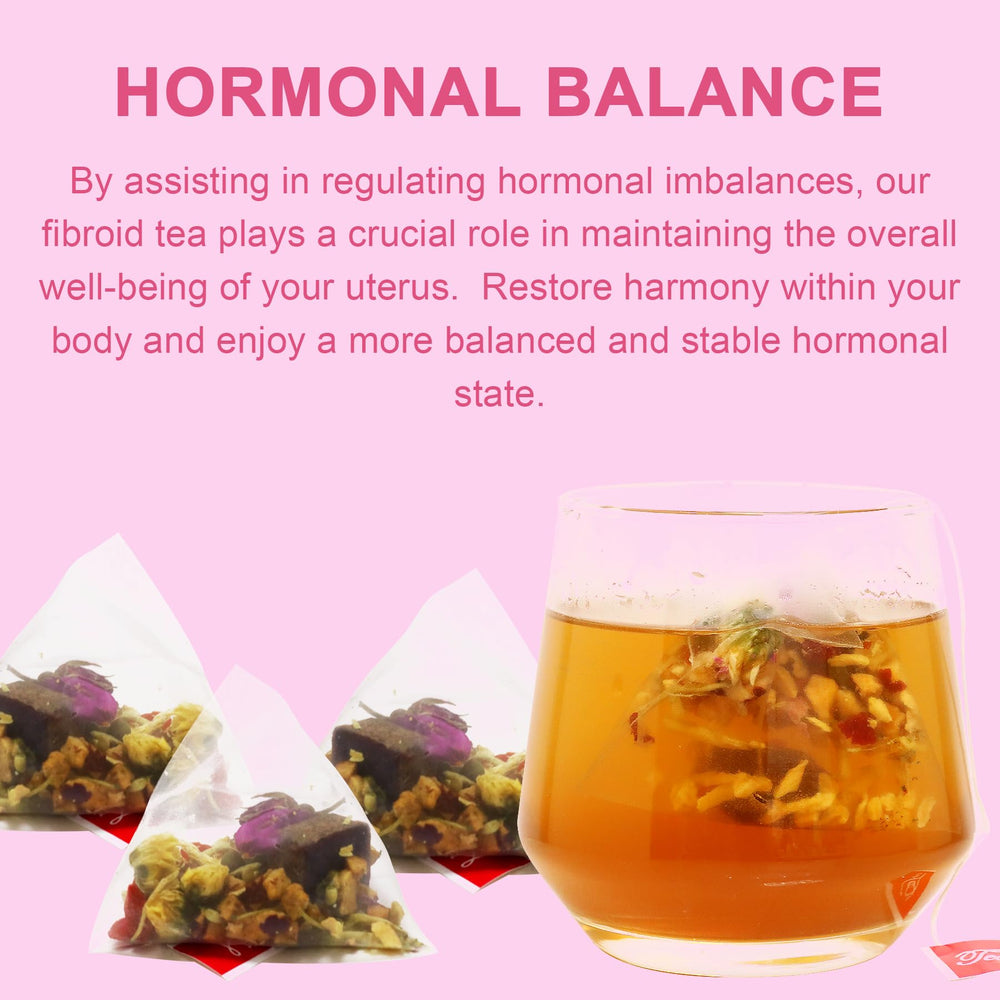Auranic Fibroid Tea wolfberry and red dates suggest nourishing nutrients for vitality.