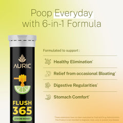 Auric Flush365 honey lemon flavored tablet