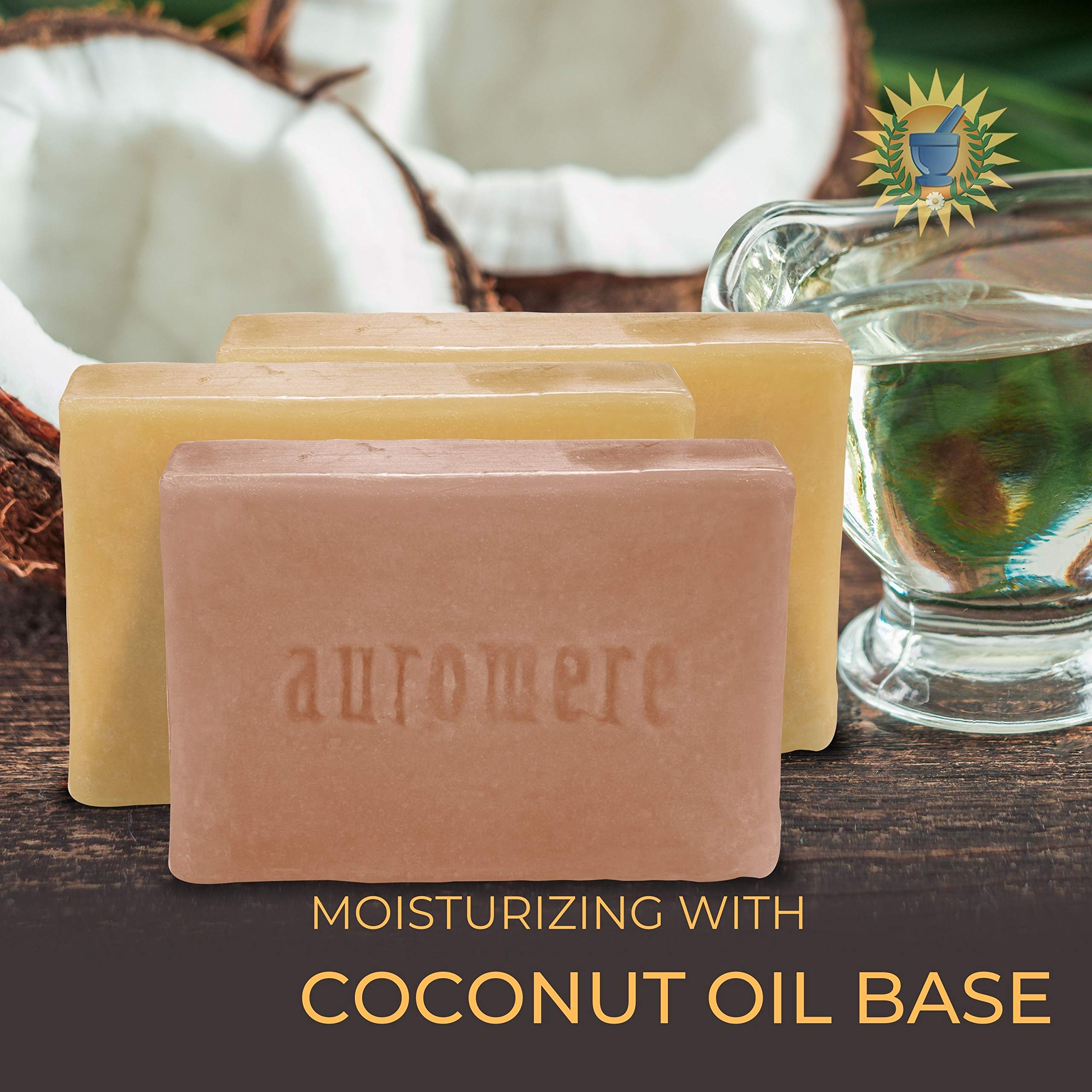 Auromere lavender-neem Ayurvedic soap bar