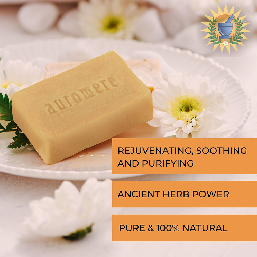 Zero-waste packaging for Auromere Ayurvedic soap variety pack