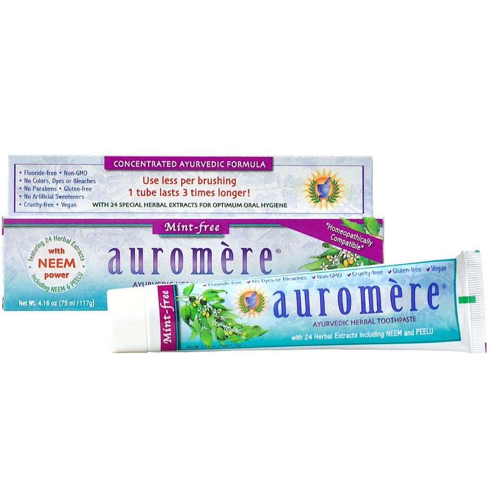 Auromere Ayurvedic Herbal Toothpaste Mint Free 4oz tube