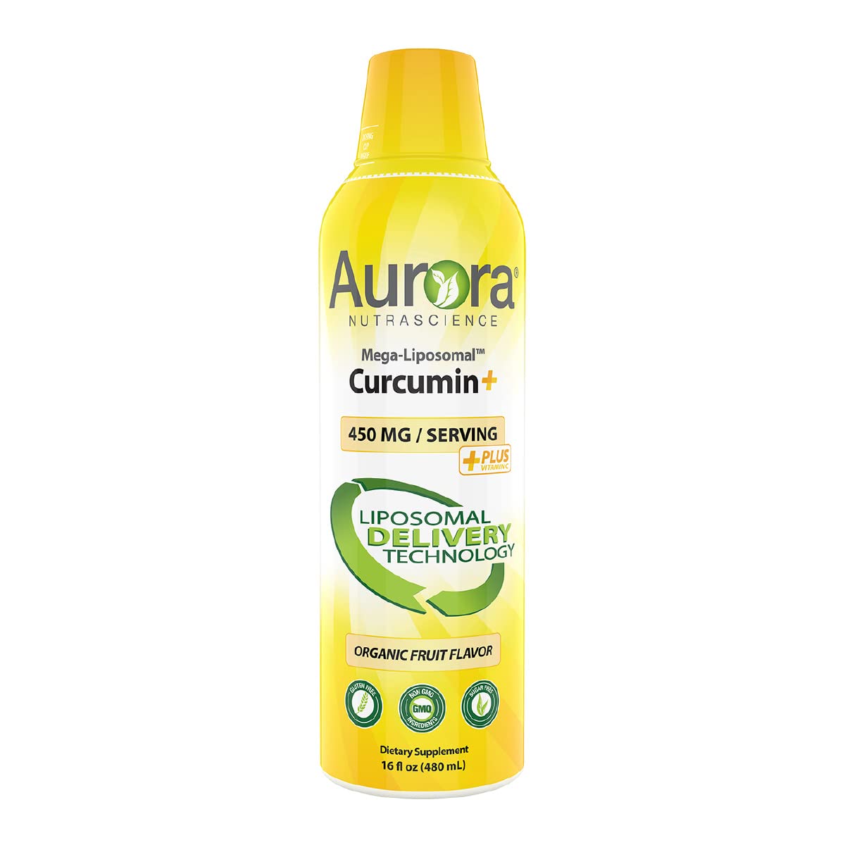 Aurora Nutrascience Mega-Liposomal Curcumin Vitamin C CurcuVail bottle