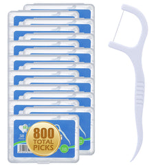 Aussumy 800-count dental floss picks bulk pack
