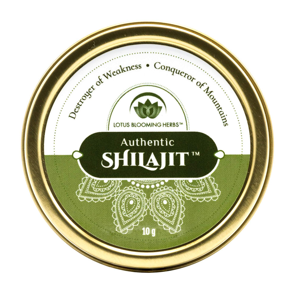 Authentic Shilajit resin gold-grade 10g front view