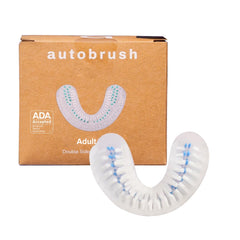 autobrush double-sided brush head for adults small size with nylon bristles