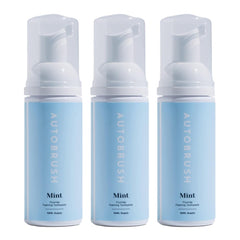 Autobrush Fluoride Foaming Toothpaste for Adults Mint Pack of 3 – front view