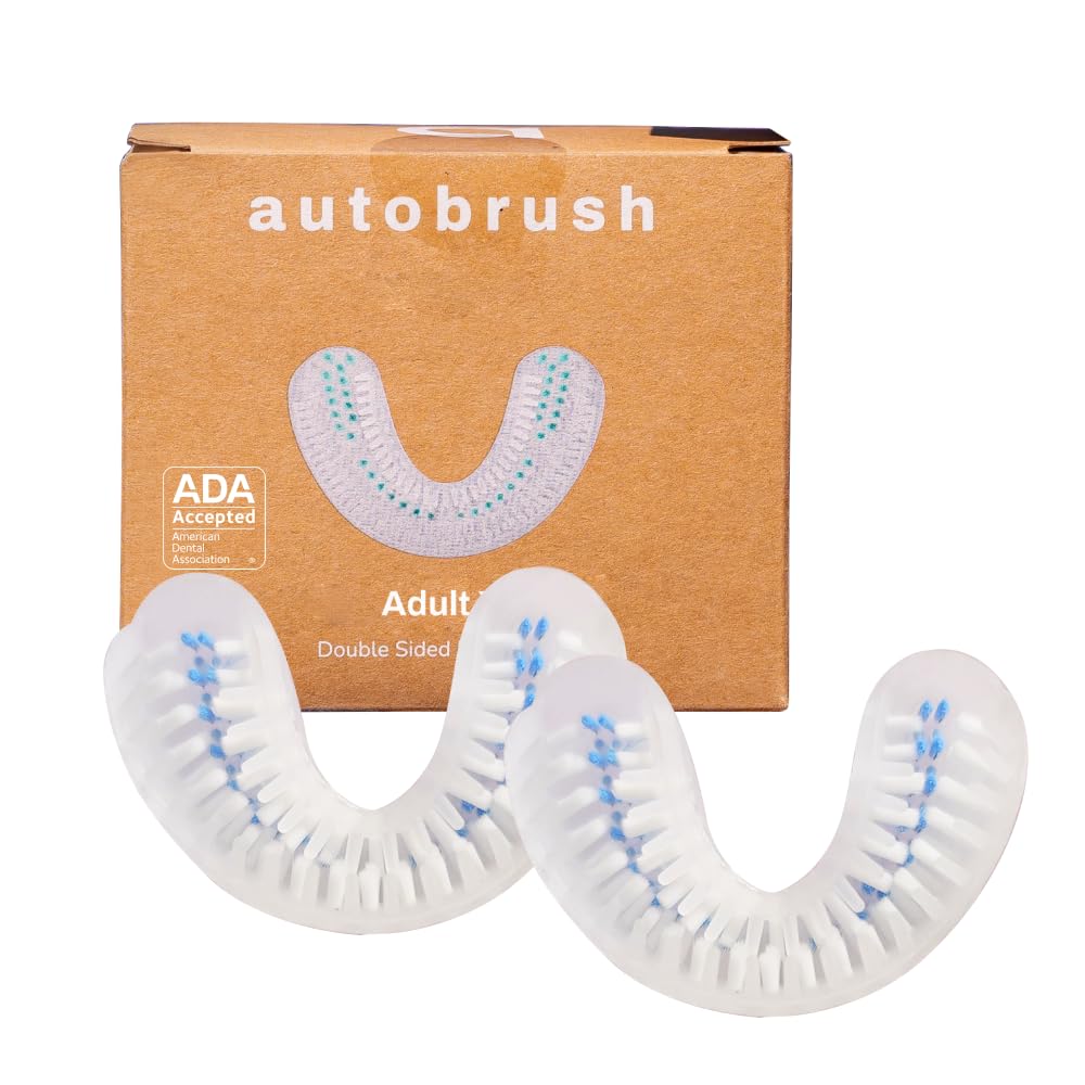 Autobrush Double-Sided Nylon Brush Head for Adults - Small Size, Pack of 2 (1 of 4)
