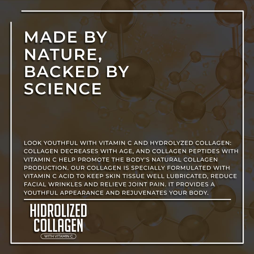 Close-up of collagen powder with scoops