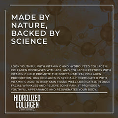 Close-up of collagen powder with scoops