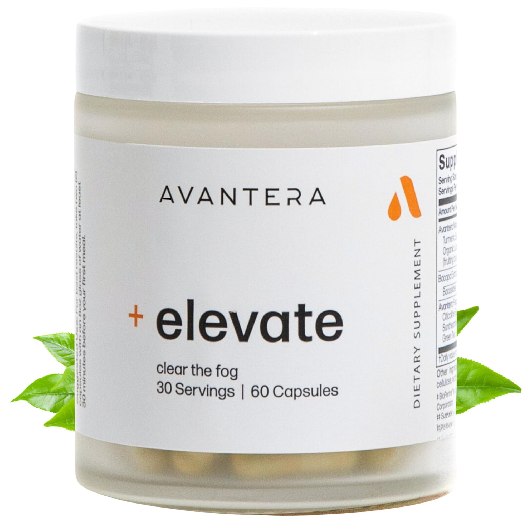 Avantera Elevate bottle front label