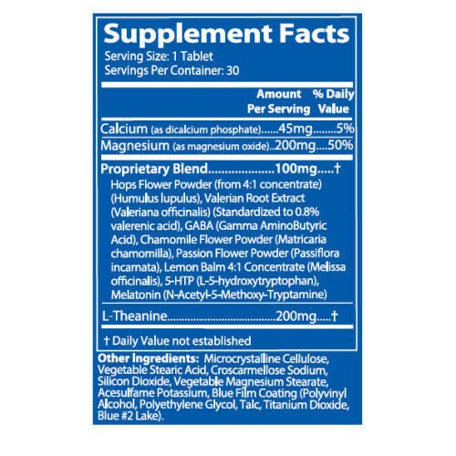 Natural sleep support formula imagery for Avinol PM