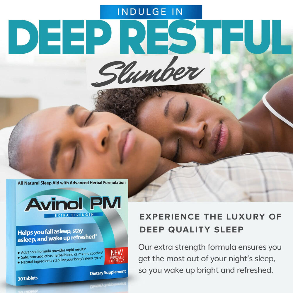 Ingredients and supplement facts for Avinol PM Extra Strength