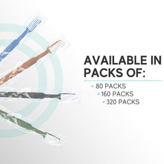 Individually wrapped prepasted toothbrush