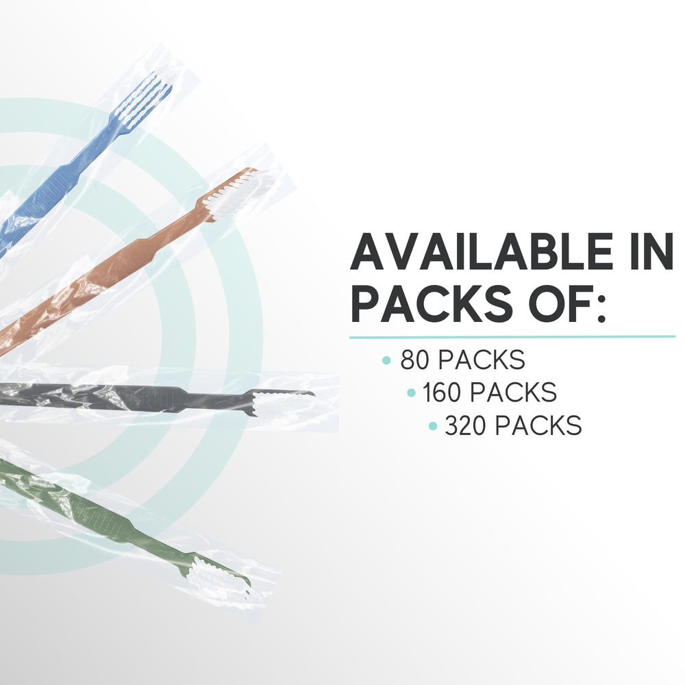 Waterless travel toothbrushes with pre-pasted toothpaste