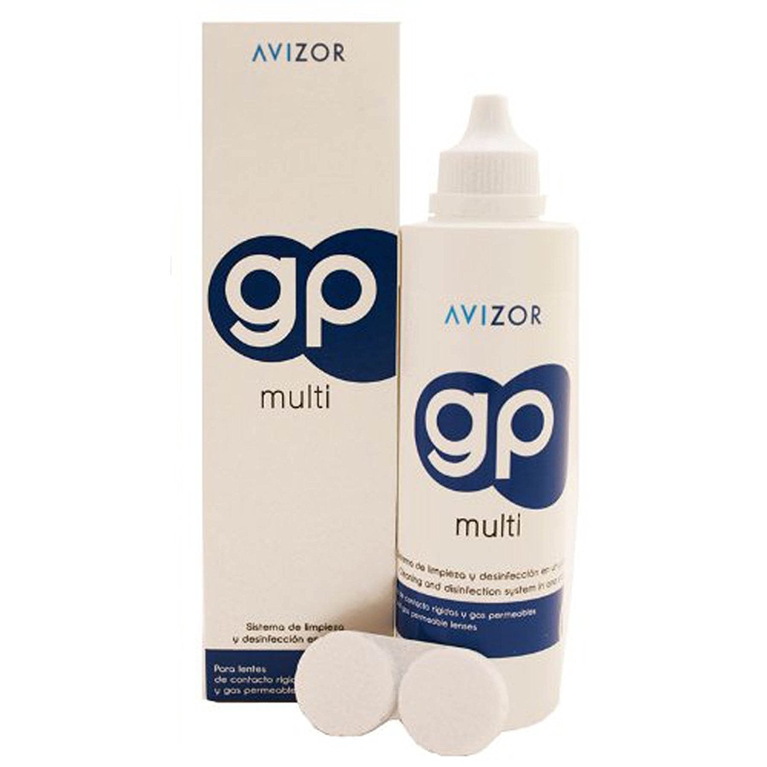 Avizor GP Multi 240ml all-in-one contact lens solution for rigid and gas-permeable lenses