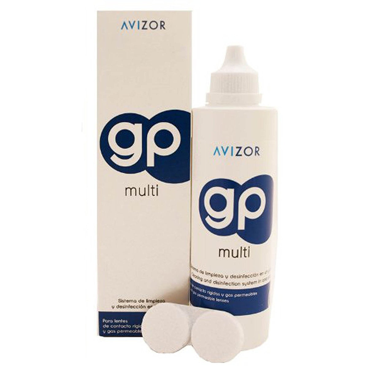 Avizor GP Multi 240ml all-in-one contact lens solution for rigid and gas-permeable lenses